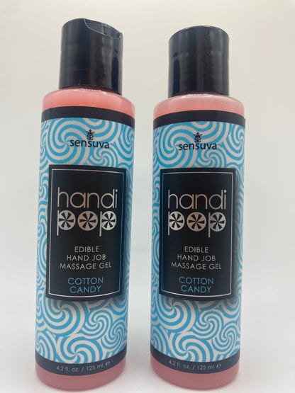 Handipop Cotton Candy Edible Hand Job Massage Gel 4.2 oz