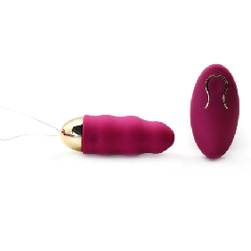 Rose Pink Color 10 Speeds Rechargeable Remote Control Vibrator