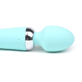 10-Speed Dual Vibrators Rechargeable Wand Massager (USB Recharging)