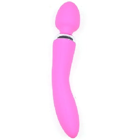 10-Speed Dual Vibrators Rechargeable Wand Massager (USB Recharging)