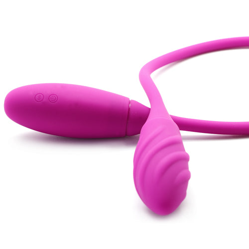 7-Speed Pink Color Rechargeable Double Vibration