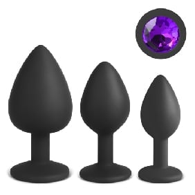 Black Color Silicone Plug Set